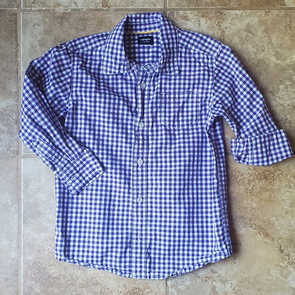 Plaid button down